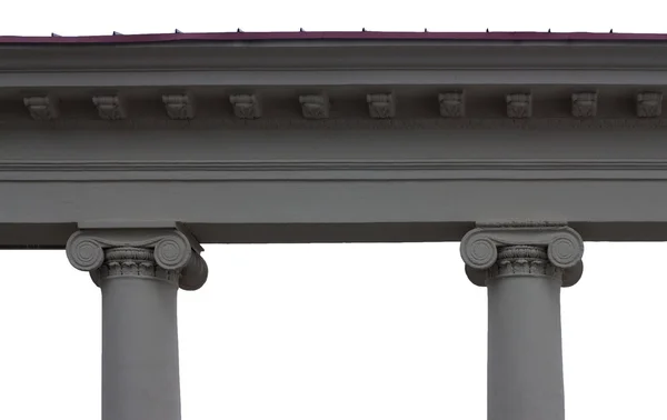 Architraaf met twee kolom hoofdsteden Ionische — Stockfoto
