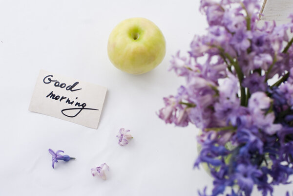 Пурпурное и зеленое утро
