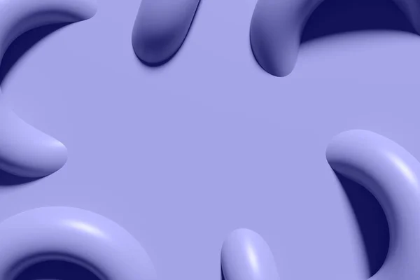 3d renderowanie fioletowego wzoru torusa na fioletowym tle — Zdjęcie stockowe