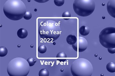 3 boyutlu uçan menekşe Noel küreleri eflatun arka planda sihirli bir Noel projesi için hazırlanıyor.