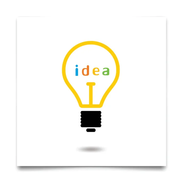 Light bulb idea concept — Stock Vector