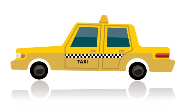Gele taxi, cartoon concept — Stockvector