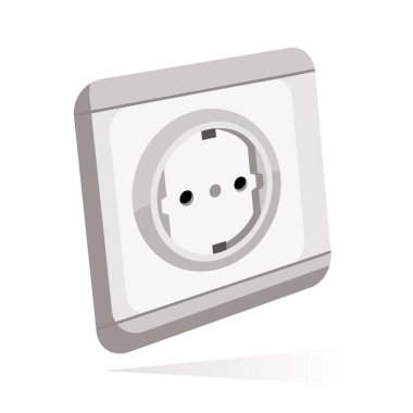 electrical socket icon, vector illustration