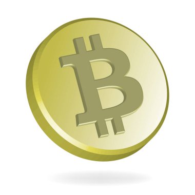 ethereum gold bitcoin, beyaz arkaplan 