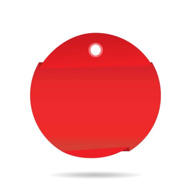 kırmızı boş etiket, promosyon etiketi 