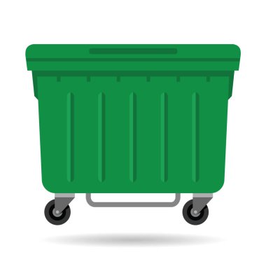 big waste container green color