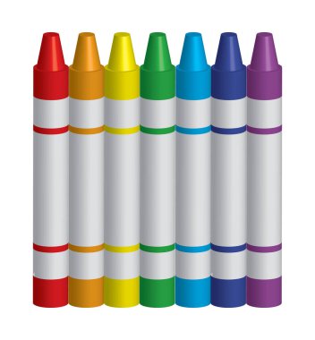 crayons in various colors arranged randomly