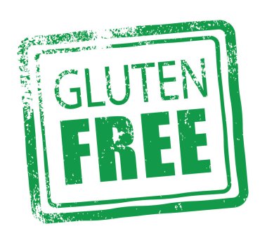 Glütensiz yeşil grunge pulu