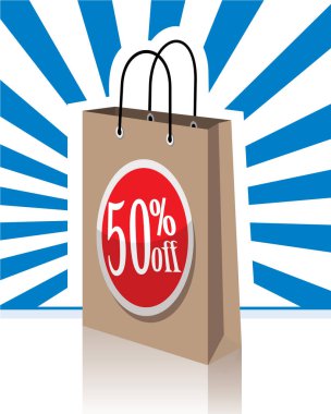 Alışveriş torbası% 50 indirimli,% 50 indirimli