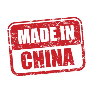 made in China red rubber stamp