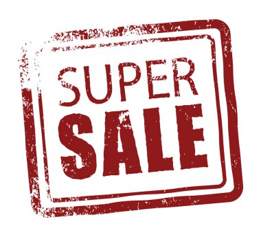 super sale grunge rubber stamp