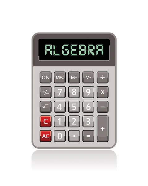 Calculator Word Algebra — Stock Vector