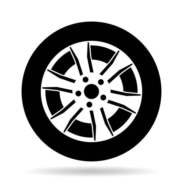 汽车轮胎 — 图库矢量图片