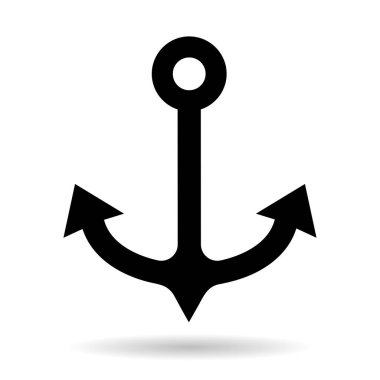 basit siyah ve beyaz çapa