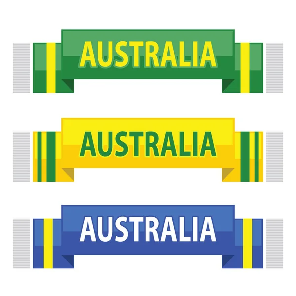Australische Fußball Oder Fanschals — Stockvektor