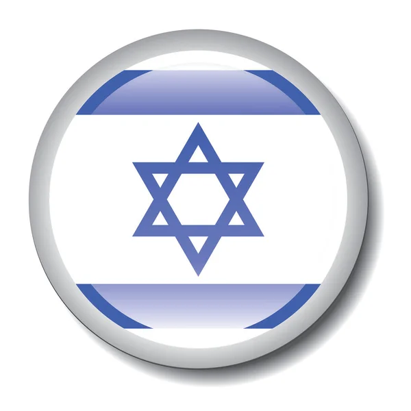 Badge Knop Van Israël — Stockvector