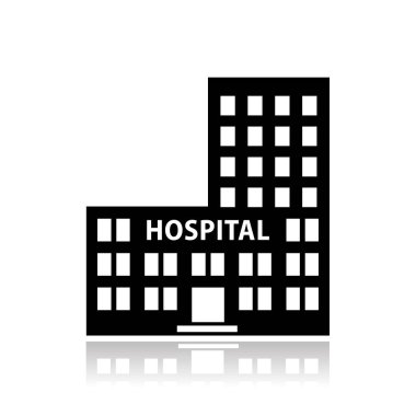 Hastane simgesi, siyah beyaz