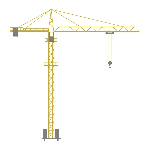Gru Costruzione Colorato — Vettoriale Stock