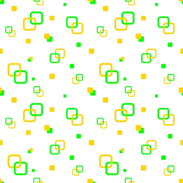 Bunter Hintergrund Nahtloses Muster Geometrische Tapete Orange Und Grüne Farbe — Stockvektor