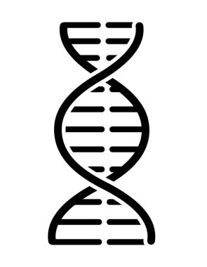 DNA basit afiş, vektör illüstrasyonu