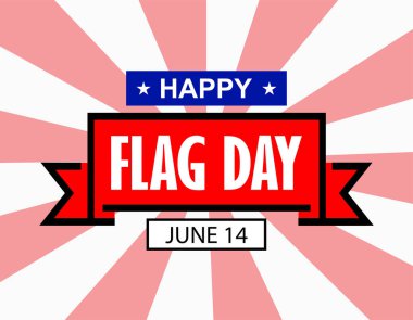 Bayrak günü ABD bayrağı, vektör illüstrasyonu