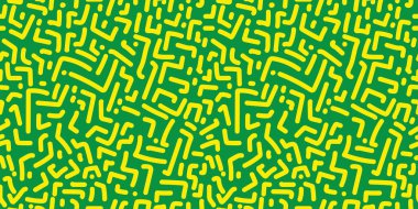 yeşil sarı pürüzsüz desenli pankart, vektör illüstrasyonu