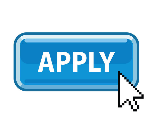 button apply banner, vector illustration