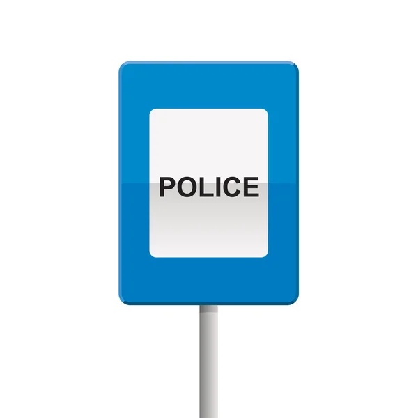 Поліцейський Знак Банер Векторні Ілюстрації — стоковий вектор