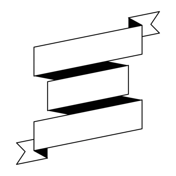 Stilren Enkel Banderoll Vektor Illustration — Stock vektor