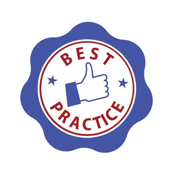 Best Practice Vektor Illustration — Stockvektor