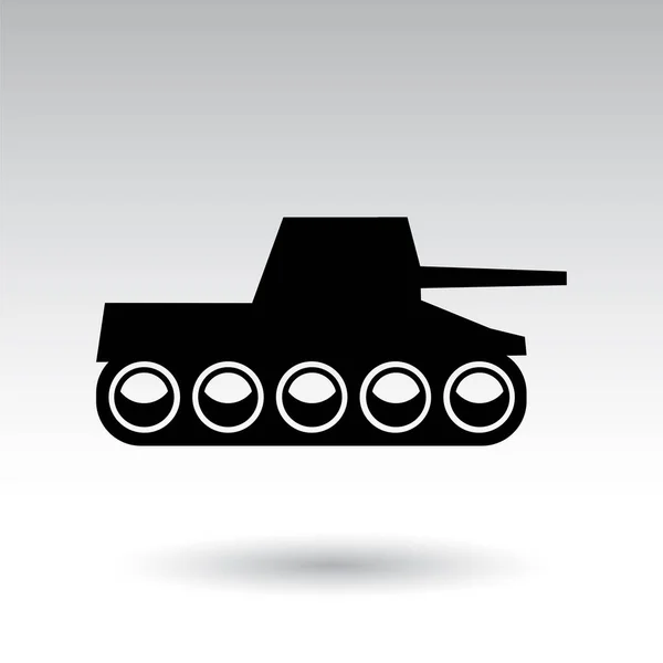 Tank Simple Icon Banner Vector Illustration — Stock Vector