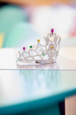 Pageant crown with gems clipart