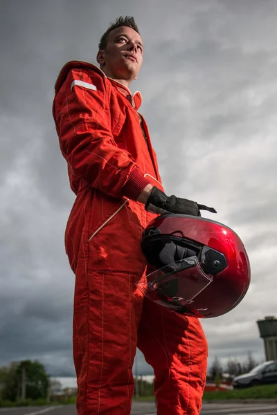 Formel 1 pilot Stockbild