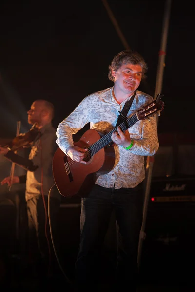 Louth,Ireland,May 4th 2014,John Spillane and his band perform live at Vantastival,Bellurgan Park,County Louth on May 4th 2014 in Louth,Ireland — Stock Photo, Image