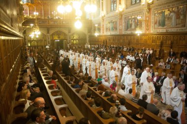 Maynooth Koleji, maynooth, kildare, İrlanda, 1 Haziran 2014,15 öğrenci deaconate maynooth kolej için rütbesi 1 Haziran tarihinde.