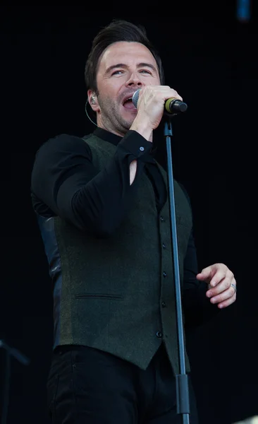 Westport, County Mayo, Irlanda, 28 de junio de 2014, Shane Filan toca en vivo en el Westport Festival, Westport, County Mayo el 28 de junio de 2014 — Foto de Stock