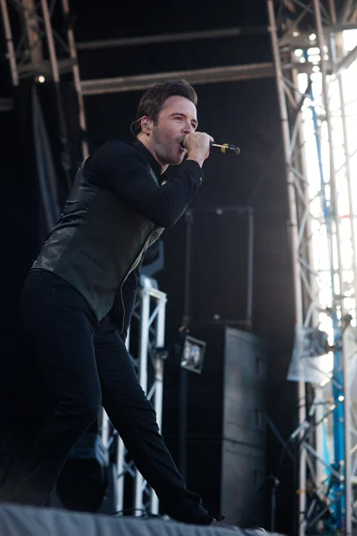 Westport, County Mayo, Irlanda, 28 de junio de 2014, Shane Filan toca en vivo en el Westport Festival, Westport, County Mayo el 28 de junio de 2014 — Foto de Stock