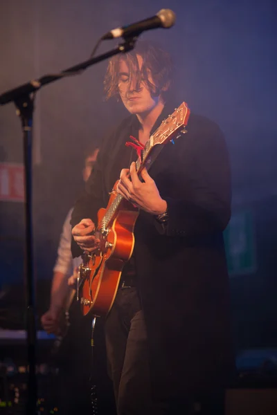 Westport, County Mayo, Ireland, 28th June 2014, Little Green cars perform live at the Westport Festival, Westport, County Mayo on 28th June — стоковое фото