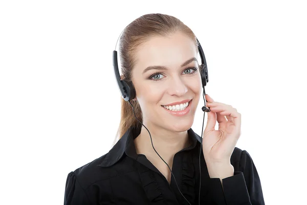 Smiling customer service worker — Stock Photo, Image