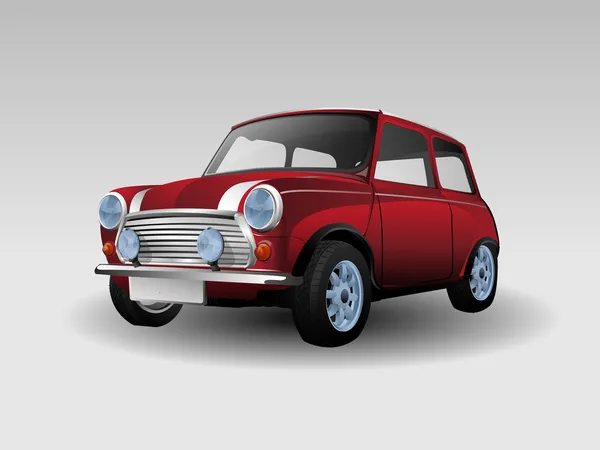 Červené mini auto — Stockový vektor