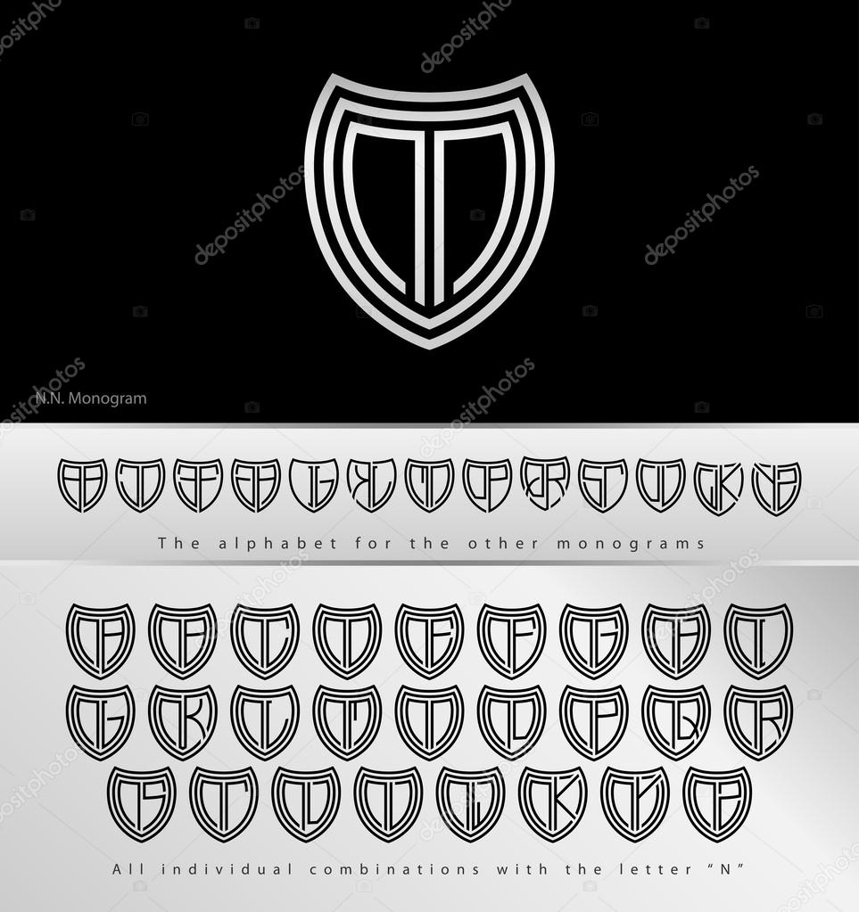 Monogram Design with letter N