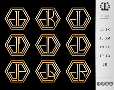 harf j seti ile dizayn Monogram