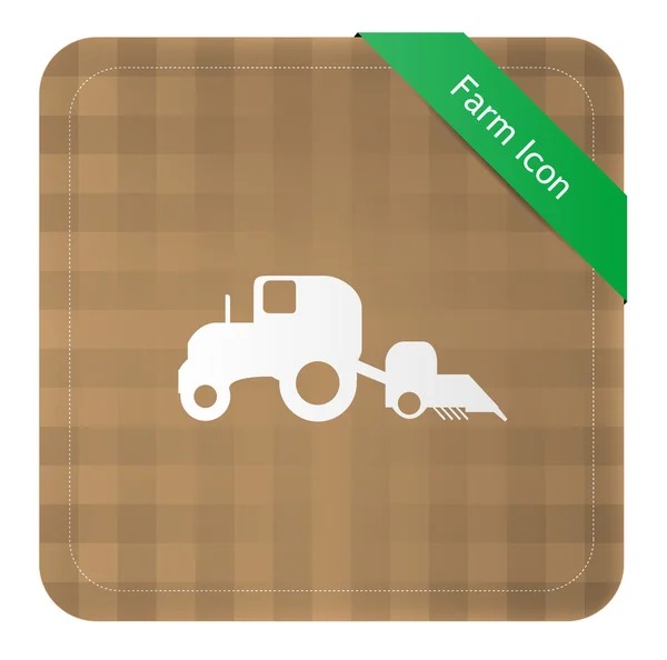 Tractor icon — Stock Vector