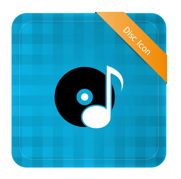 Disco musical (Icono de disco)  ) — Vector de stock