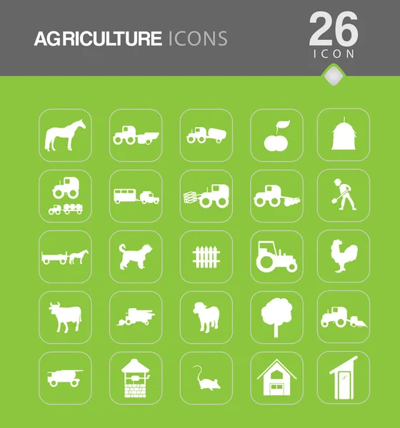 Agriculture icons — Stock Vector