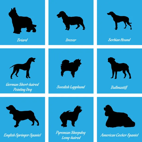 Psi ikony — Stockový vektor