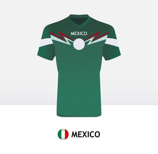 México Jersey de Fútbol — Archivo Imágenes Vectoriales