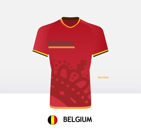 Belgisches Fußballtrikot — Stockvektor