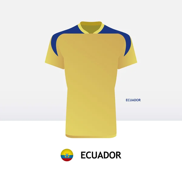 厄瓜多尔足球球衣 — 图库矢量图片