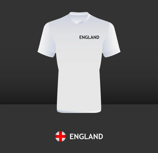 Φανέλα ποδόσφαιρο Αγγλία — Διανυσματικό Αρχείο